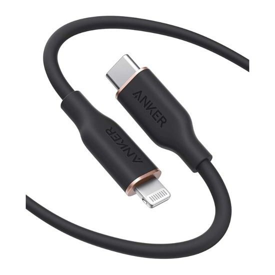 Picture of Anker (1.80m) PowerLine III Flow USB C with Lightning Cable (Midnight Black)