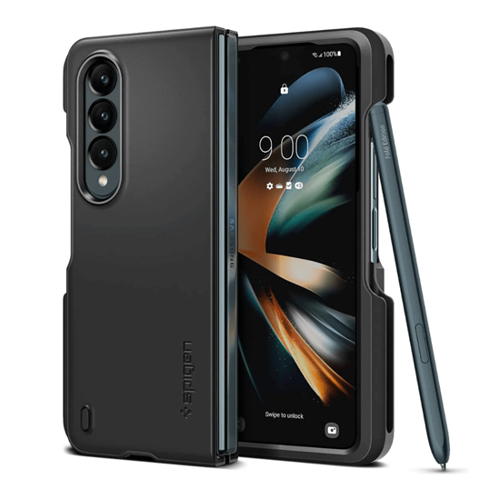 Picture of Spigen Thin Fit P case for Galaxy Z Fold 4 (Black)
