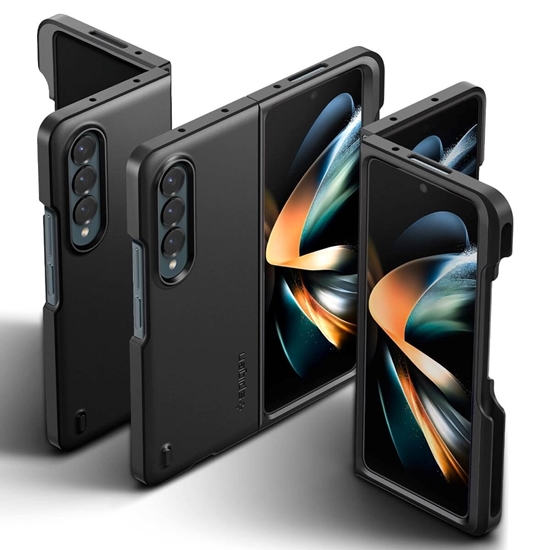 Picture of Spigen Thin Fit P case for Galaxy Z Fold 4 (Black)