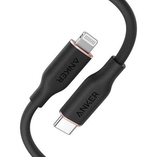 Picture of Anker (0.90cm) PowerLine III Flow USB C with Lightning Cable (Midnight Black)