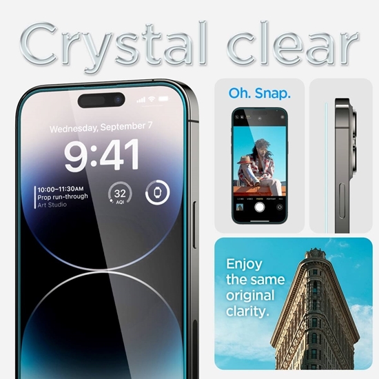 Picture of Spigen Screen Protector for iPhone 14 Pro Max / iPhone 15 Plus - Clear