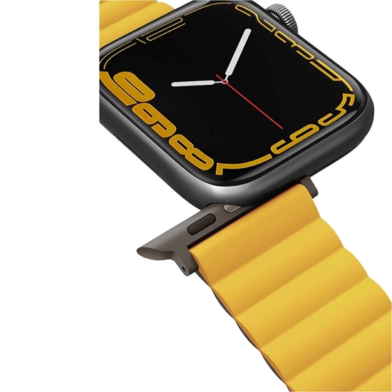 Picture of Uniq Revix Reversible Strap for Apple Watch 49/45/44mm - Mustard / Khaki