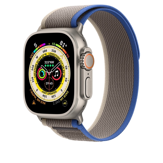 Picture of Apple Watch Band - Trail Loop - (49mm/45mm/44mm) - Blue/Gray - M/L