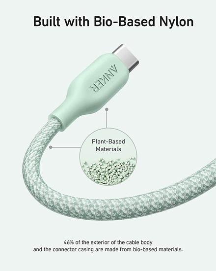 Picture of Anker 541 USB C to Lightning Cable Bio-Nylon (Green) 1.80cm